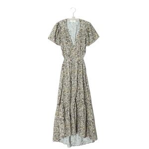 XiRENA- NWT Gabrielle Ivory Floral Midi Cut Out Dress Sz M